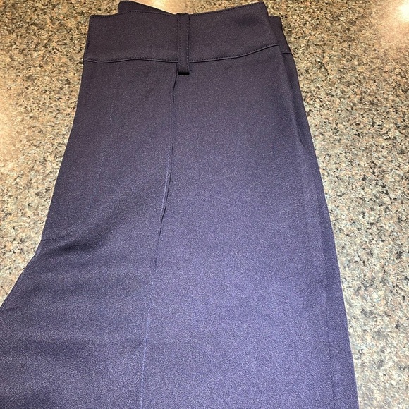 Shein navy slacks size medium tall seam down front high waisted - Picture 2 of 13